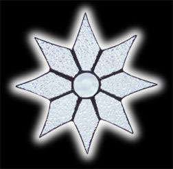 stained glass Star suncatcher
