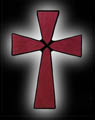 Stained Glass Christian Cross Suncatcher