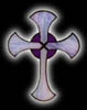 Stained glass Celtic Cross