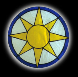 stained glass Sun Window