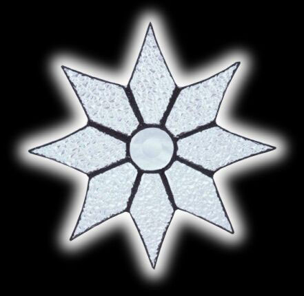 stained glass star suncatcher